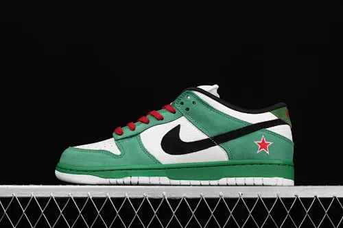 All categories Nk SB Dunk series Nk SB Dunk Low low-top sneakers J version Nk Dunk SB Low Heineken Heineken ultra-limited edition low-top sports and leisure sneakers 304292-302